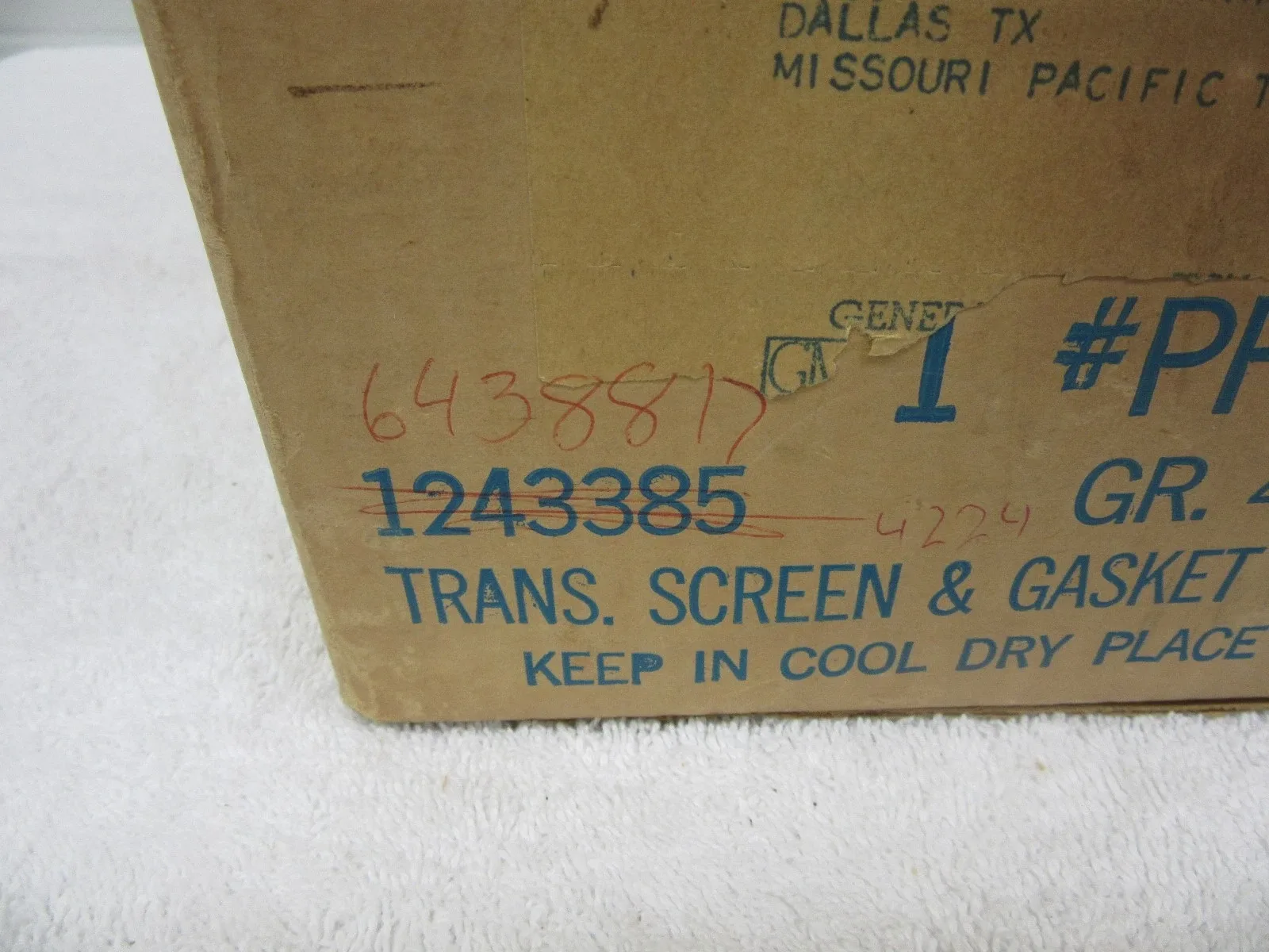 NOS 1964-1969 Buick Olds Transmission Oil Pan Screen Assy. GM 1243385 6438817 dp image 3