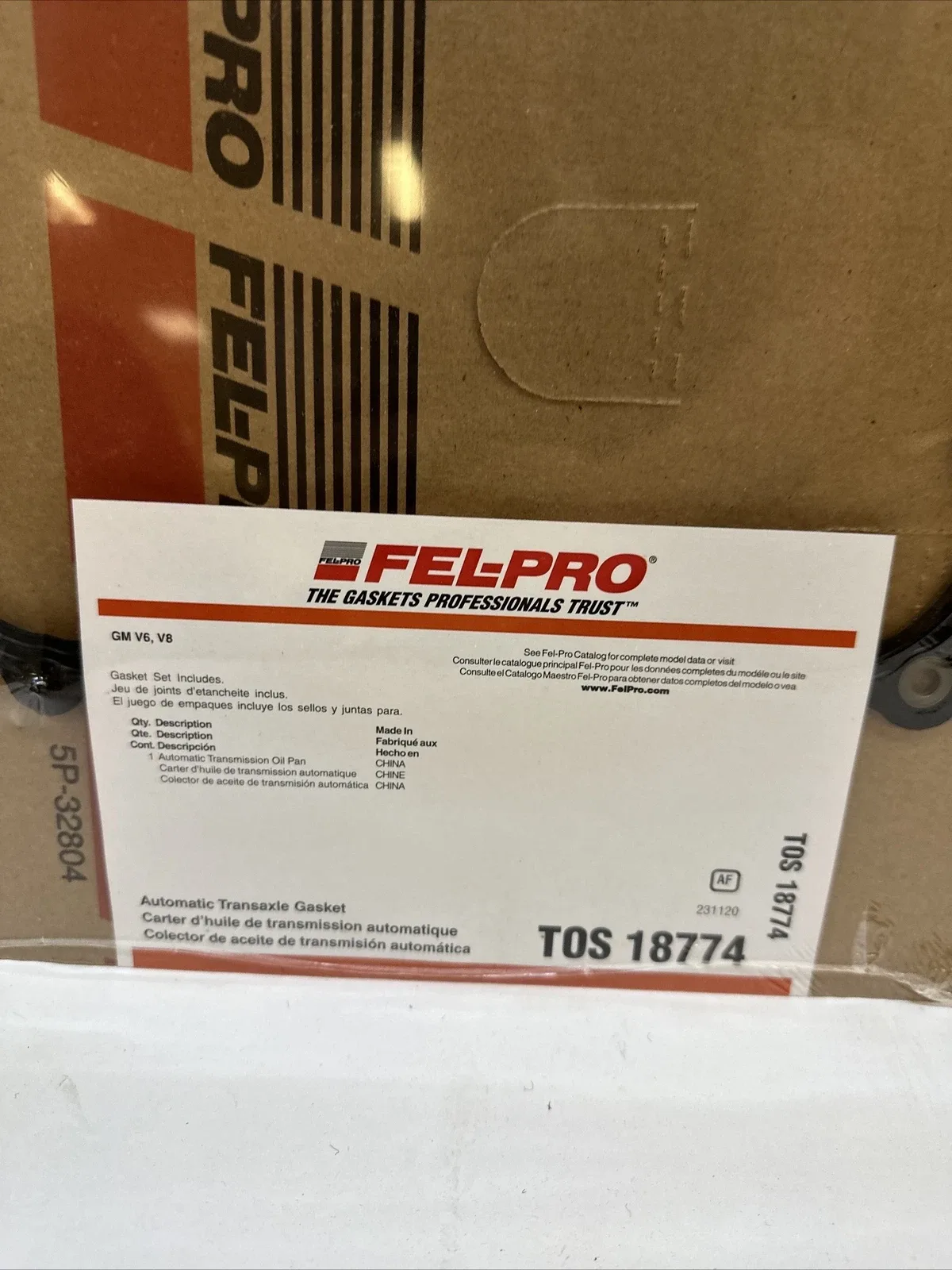 FEL-PRO Transmission Oil Pan Gasket Part TOS18774 New image 2