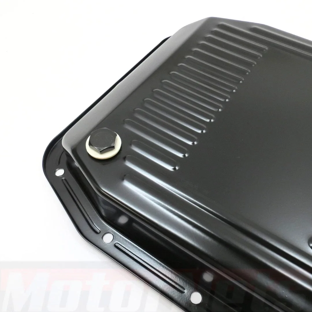 1980-1991 Ford AOD Black Steel Transmission Oil Pan & Bolts fits SBF 255 302 351 image 4