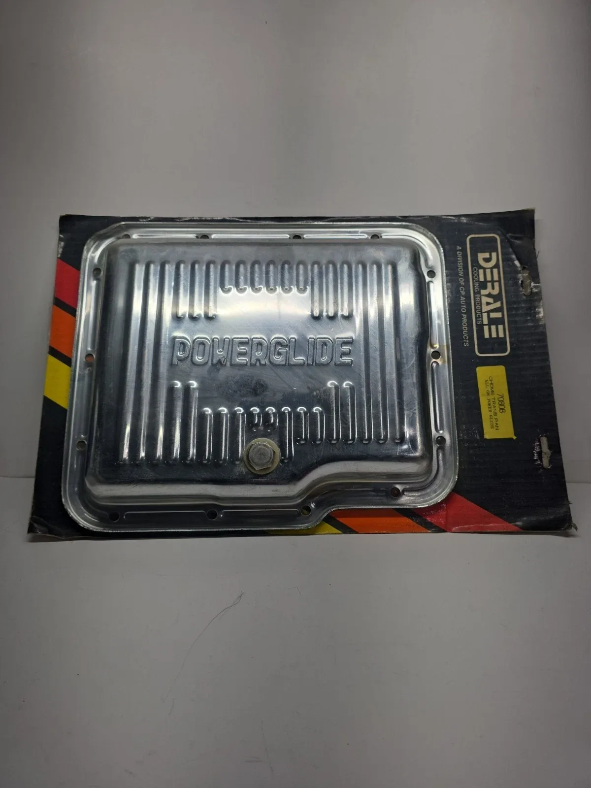 Derale MPN 70808 Chrome GM Powerglide Transmission Oil Pan (NOS) image 2