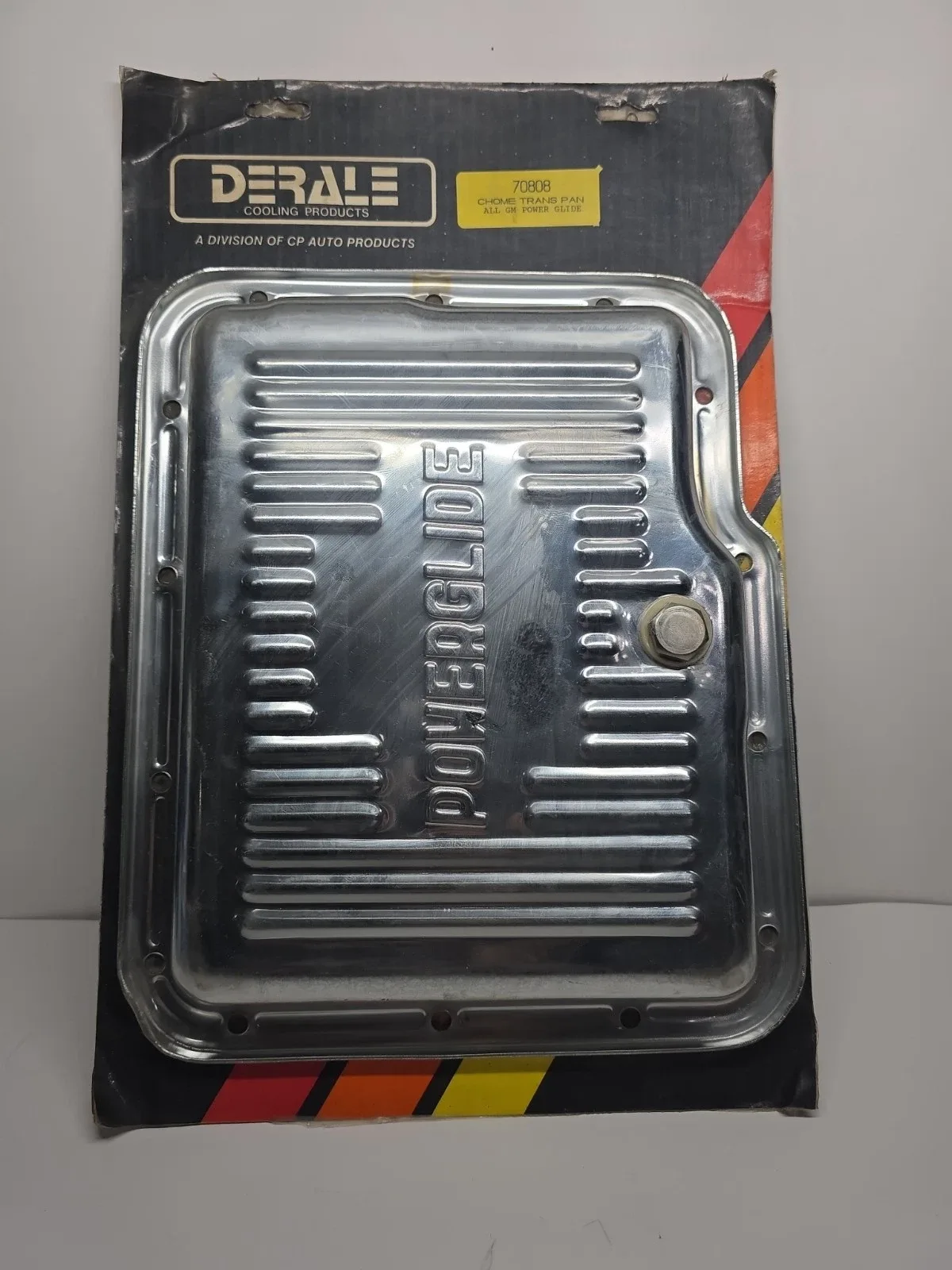 Derale MPN 70808 Chrome GM Powerglide Transmission Oil Pan (NOS)