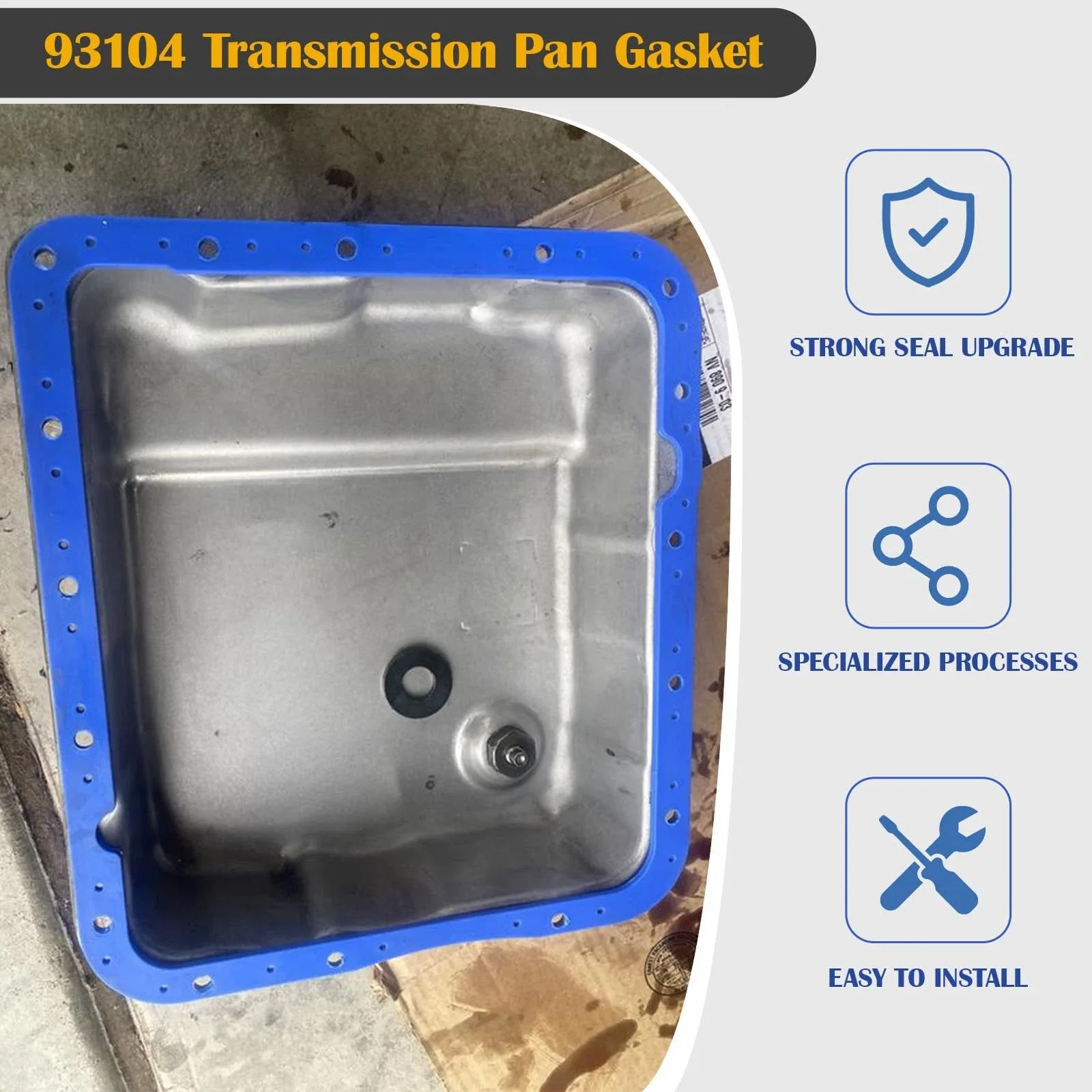 Transmission Oil Pan Gasket Fit for GM 93104 Gasket,Compatible with Moroso 4L... image 3