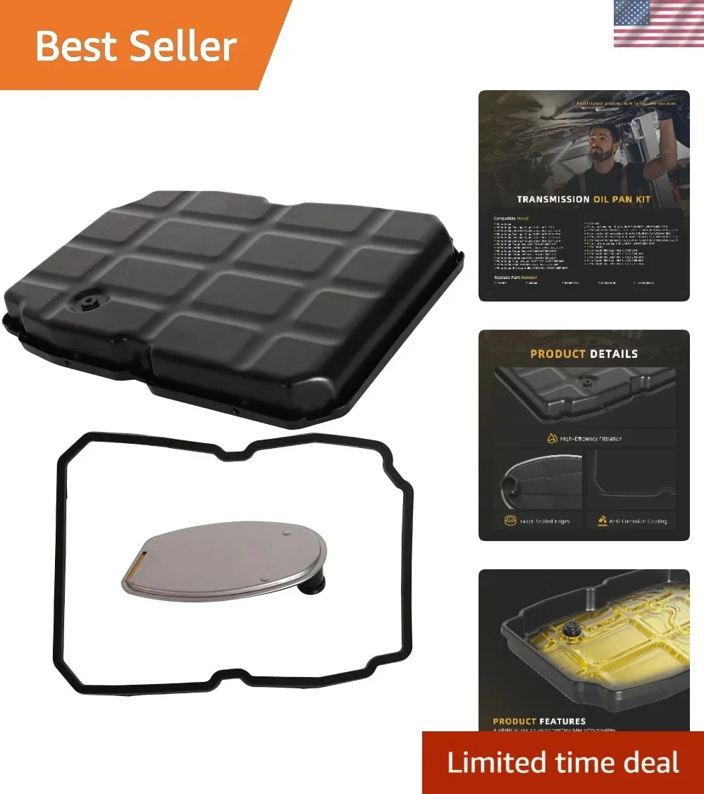 Transmission Oil Pan Kit w/Filter&Gasket for W5A580 Trans