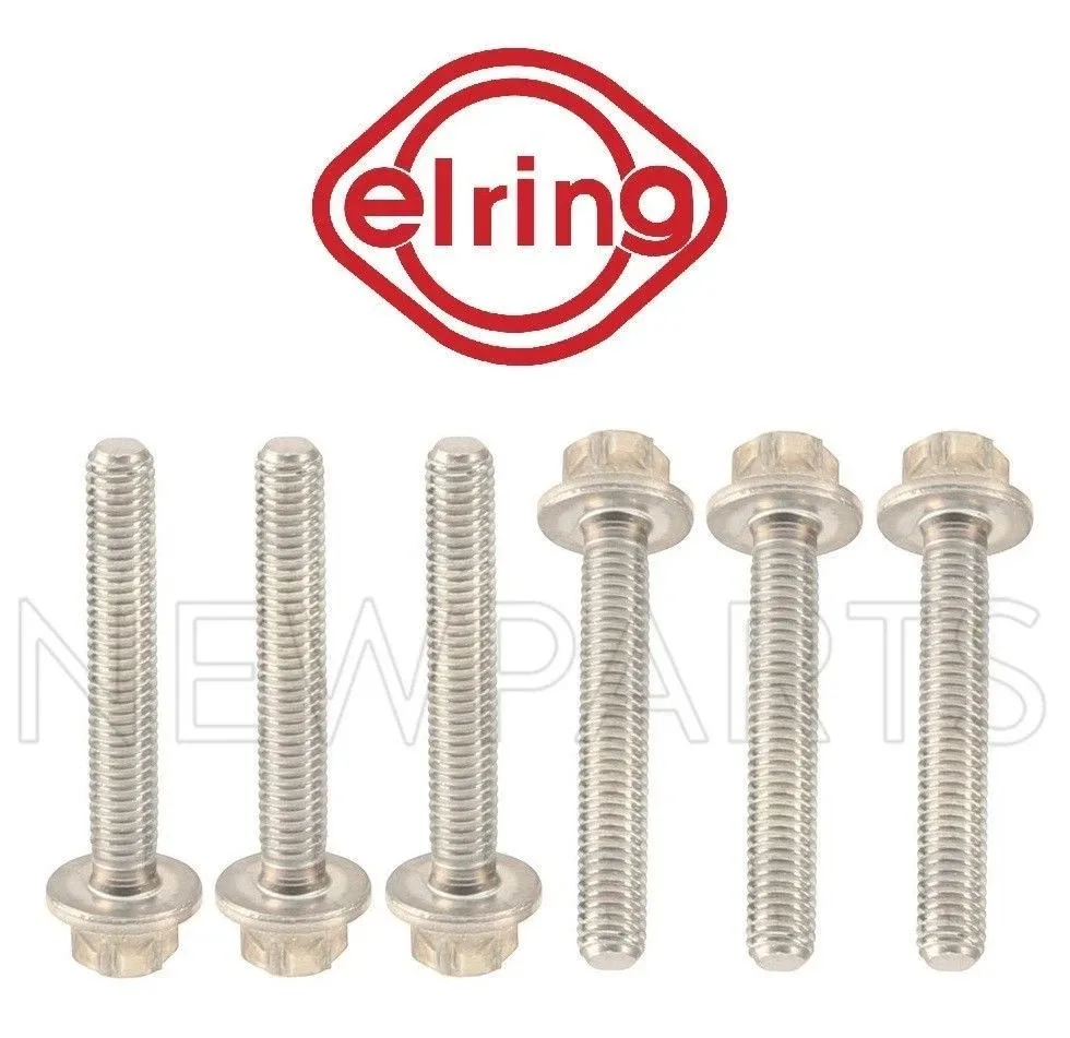 For Set of 6 Auto Trans Oil Pan Aluminum Stretch Bolts 6x40mm for W166 W205 W218