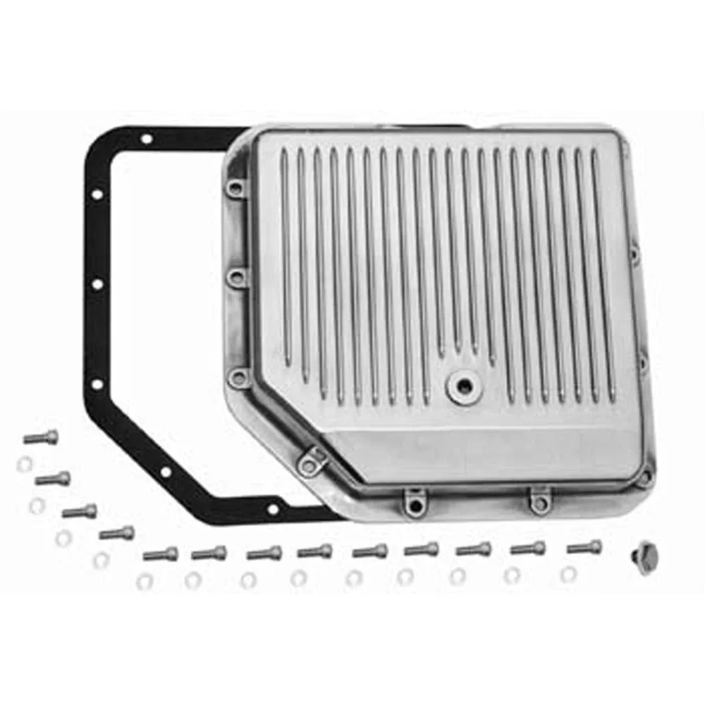 Bandit Automatic Trans Oil Pan 8491; Finned Polished Aluminum for Chevy TH350