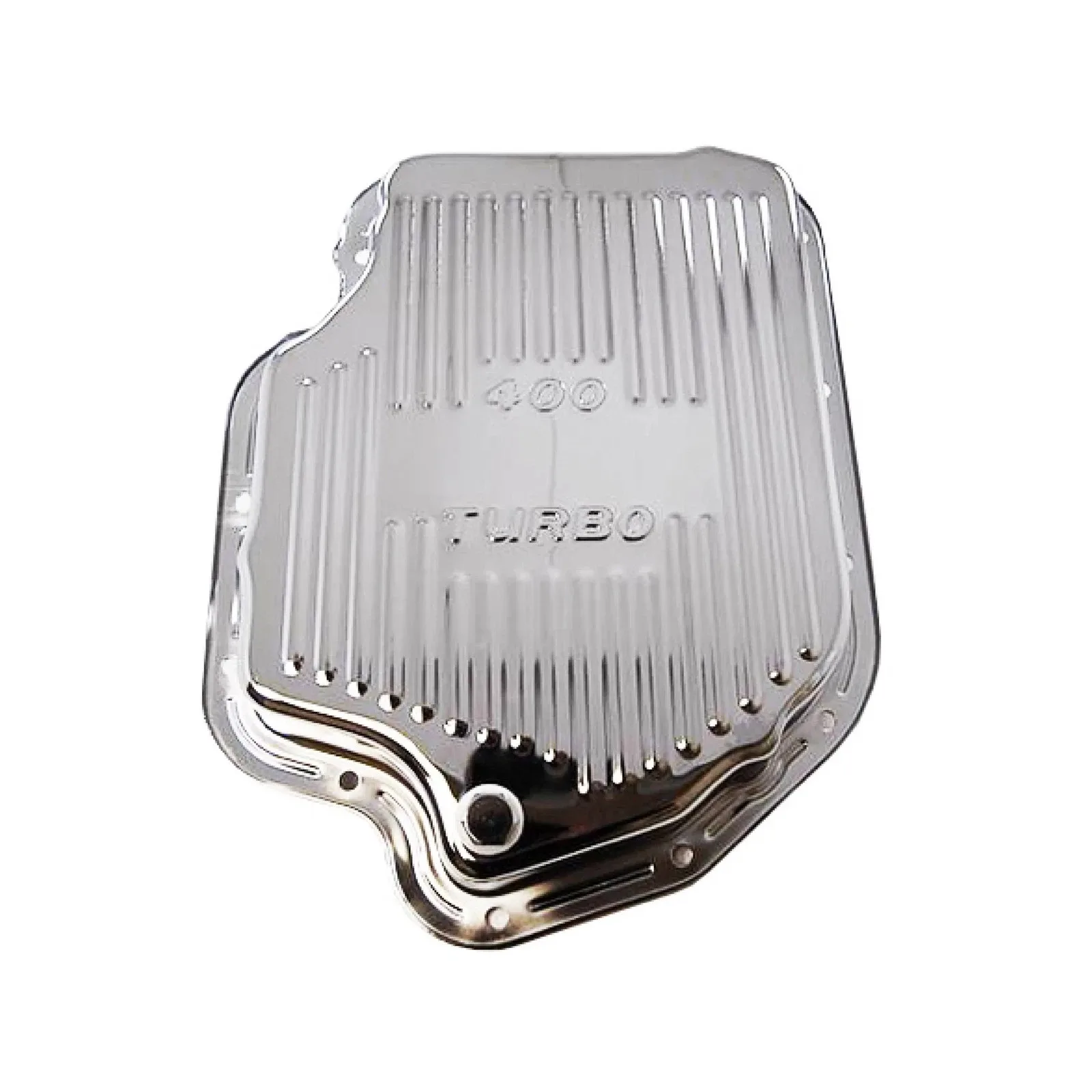 Bandit 9121 Finned Chrome Steel Transmission Oil Pan for Chevy TH400