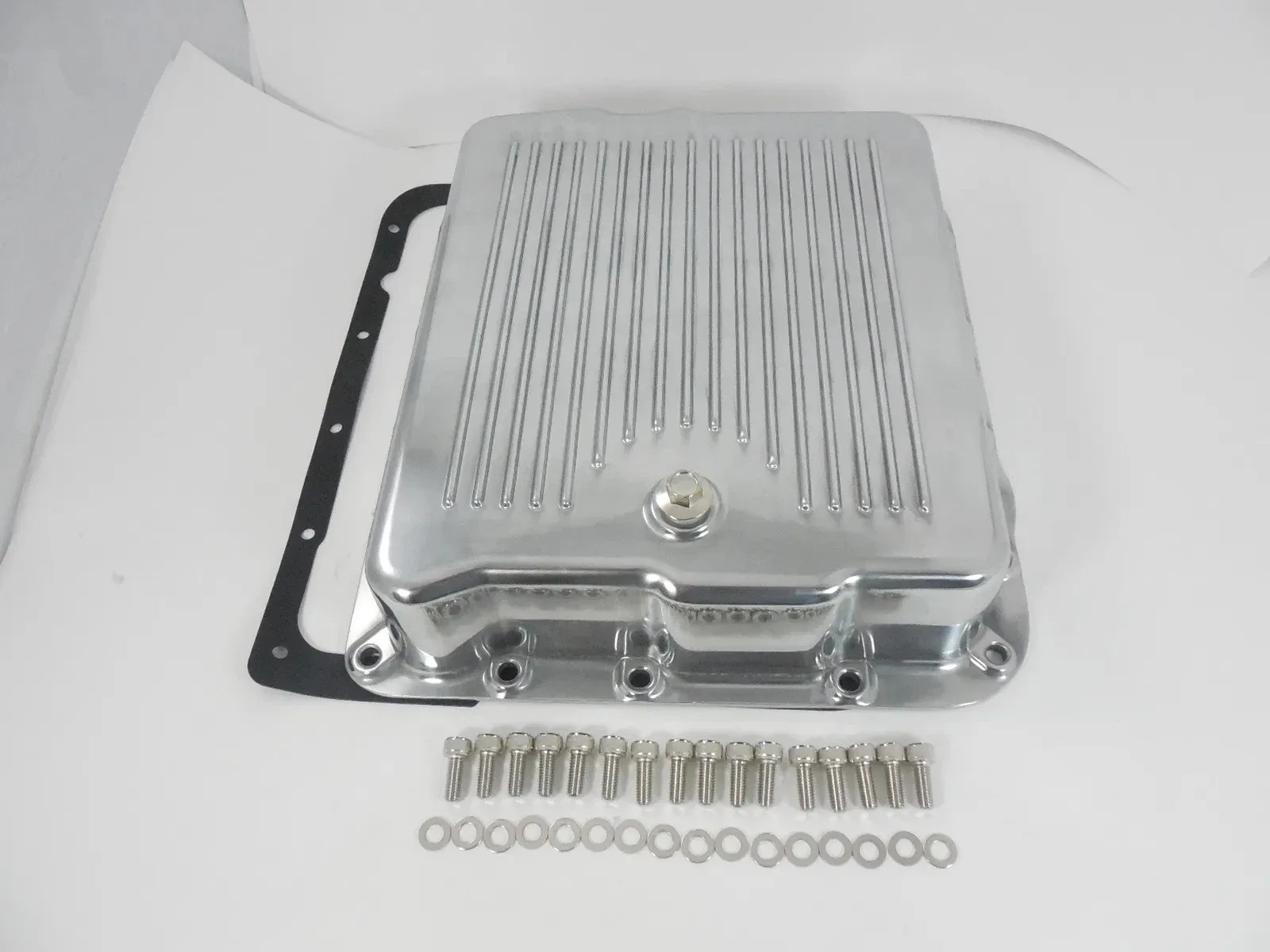 RPC Transmission A/T Oil Pan R8494; Finned Aluminum Deep for Chevy 700-R4