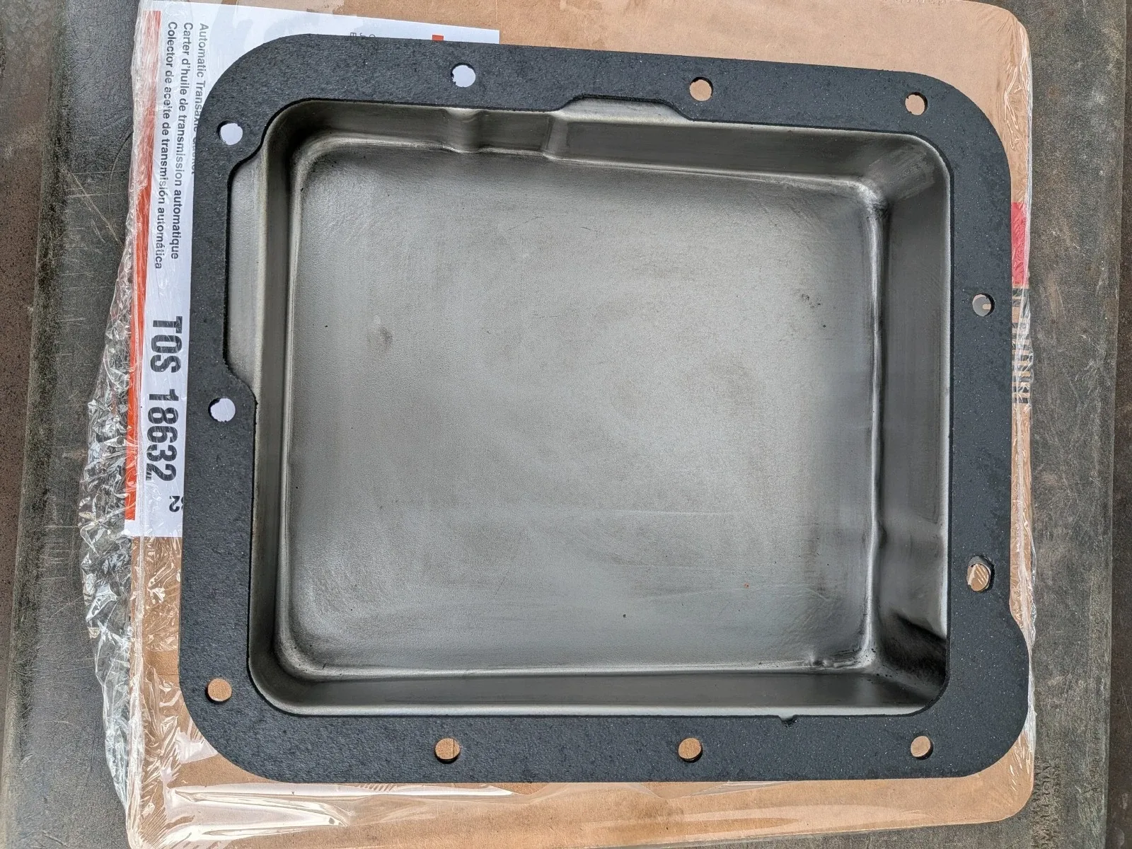 1960's Ford C4 Transmission Pan Case Fill Type Ford Original Part with Gasket image 2