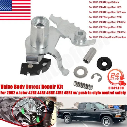 Valve Body Detent Repair Kit for 42RE-48RE (2002-2007 Dodge Ram, Dakota, Jeep Grand Cherokee) - zantrofixel