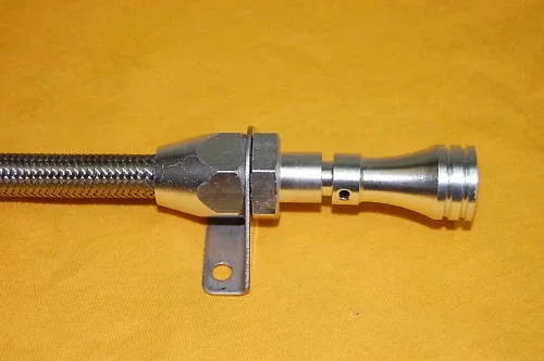 PowerGlide Power Glide Flexible Oil Pan Dipstick Aluminum Stainless Steel image 2