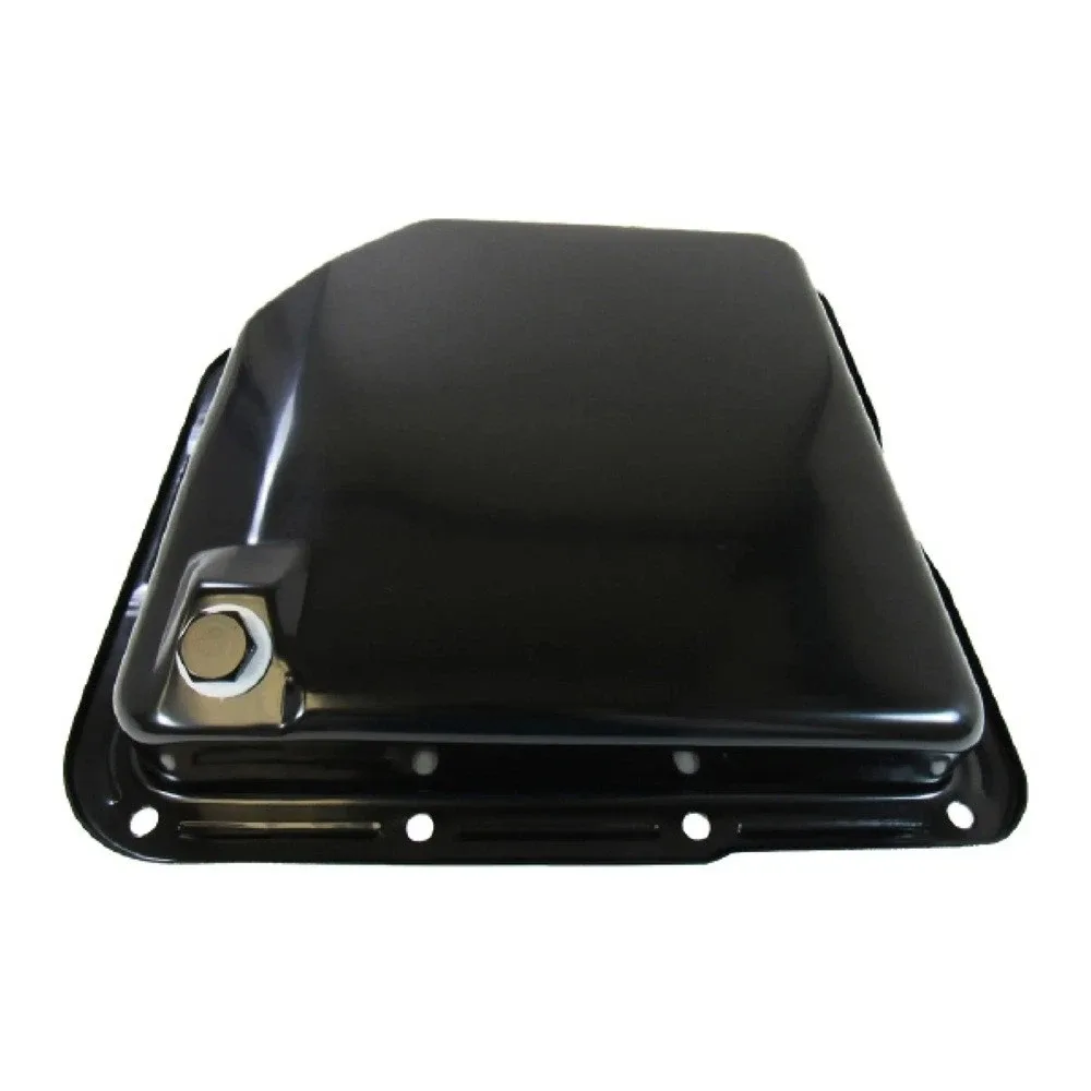 Racing Power R9074BK Transmission Pan for TH350 – Flat Steel, Black
