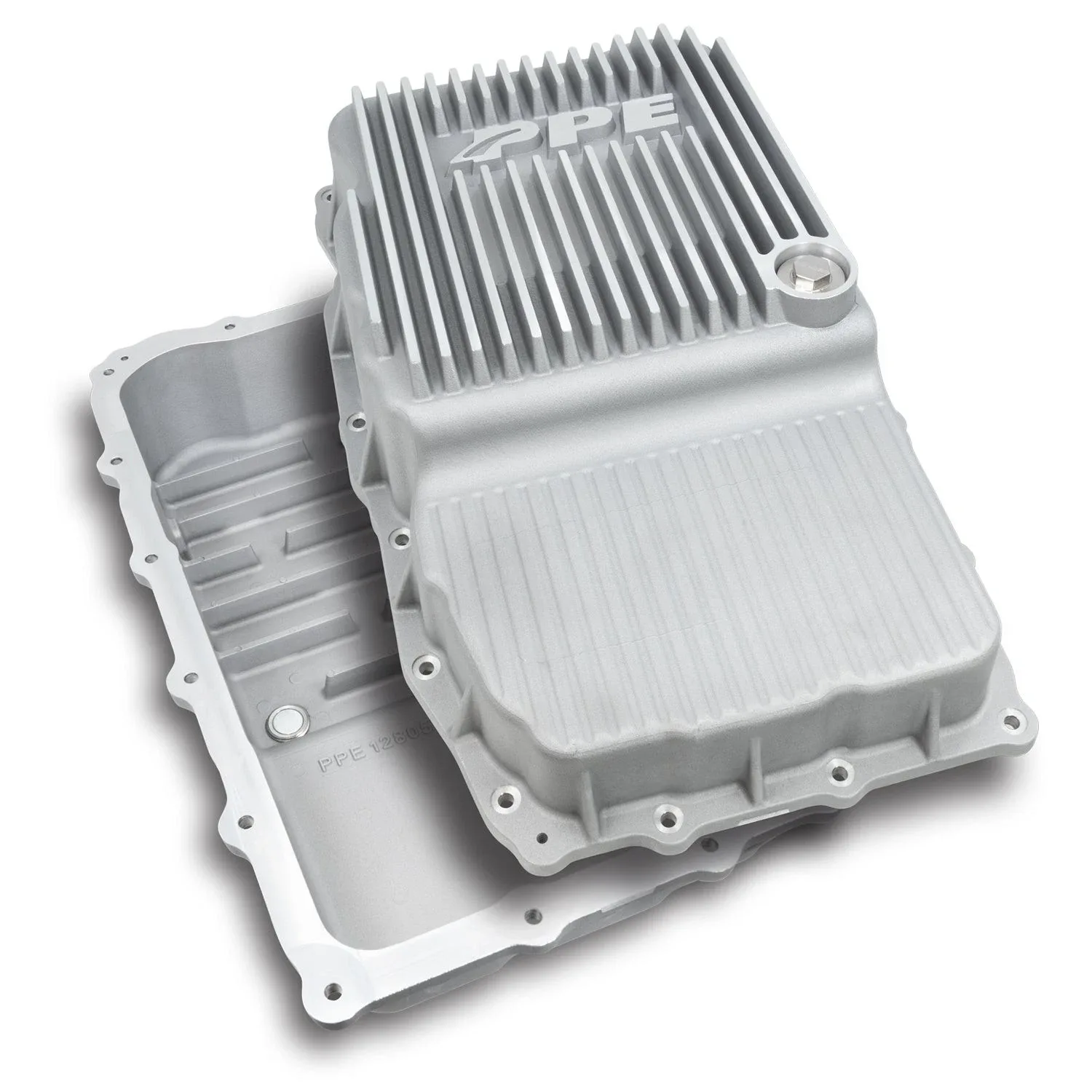 PPE 128051310 Deep Cast Aluminum Transmission Pan Brushed for 19-22 GM w/10L80