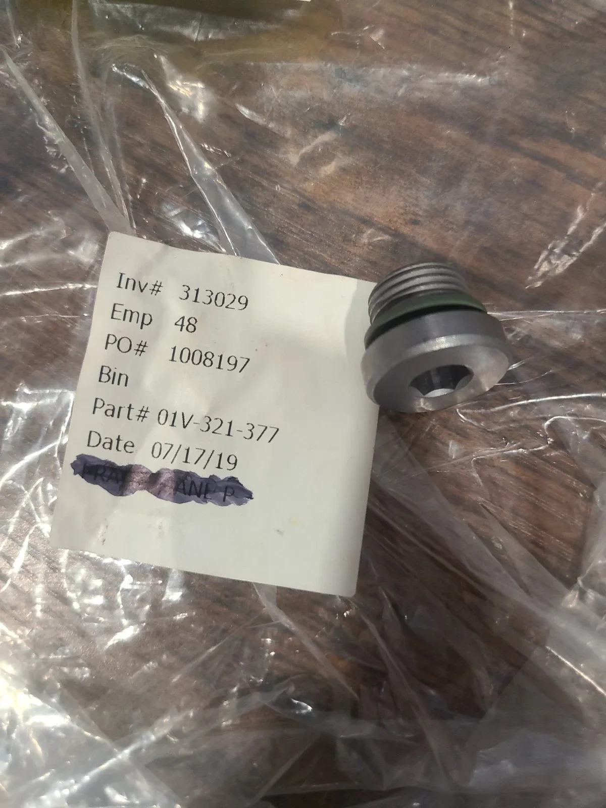Automatic Transmission Oil Pan Drain Plug #01V-321-377 For Audi image 2