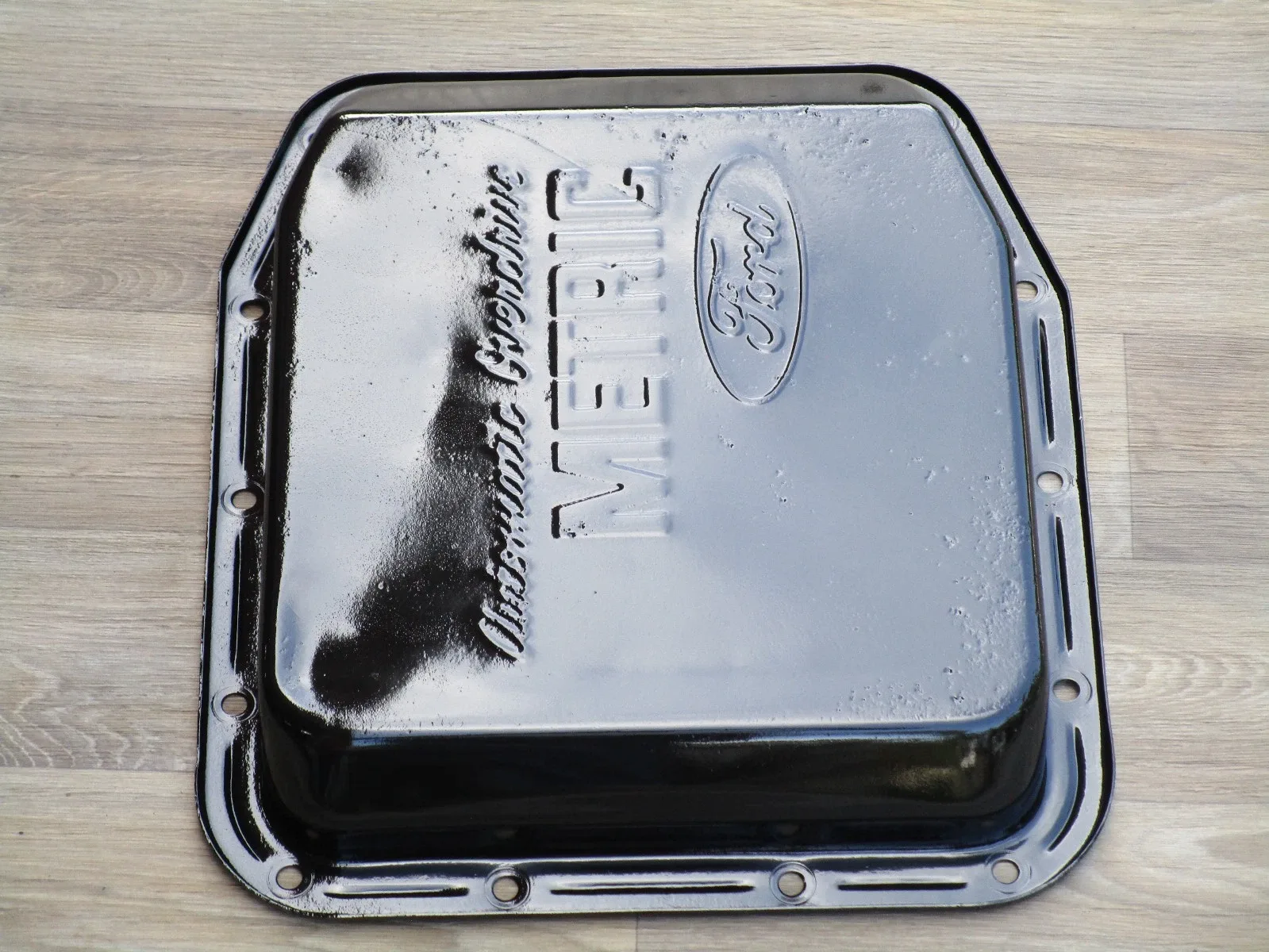 87-93 MUSTANG 5.0 AOD TRANSMISSION OIL PAN OEM GT LX SSP 91WHITE image 4