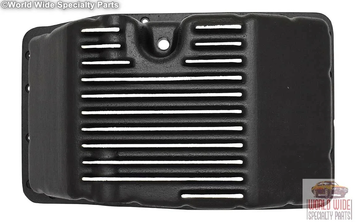 A750E, A750F HD Deep Transmission Pan, 2-3 Qts Extra Capacity, Black Powder Coat