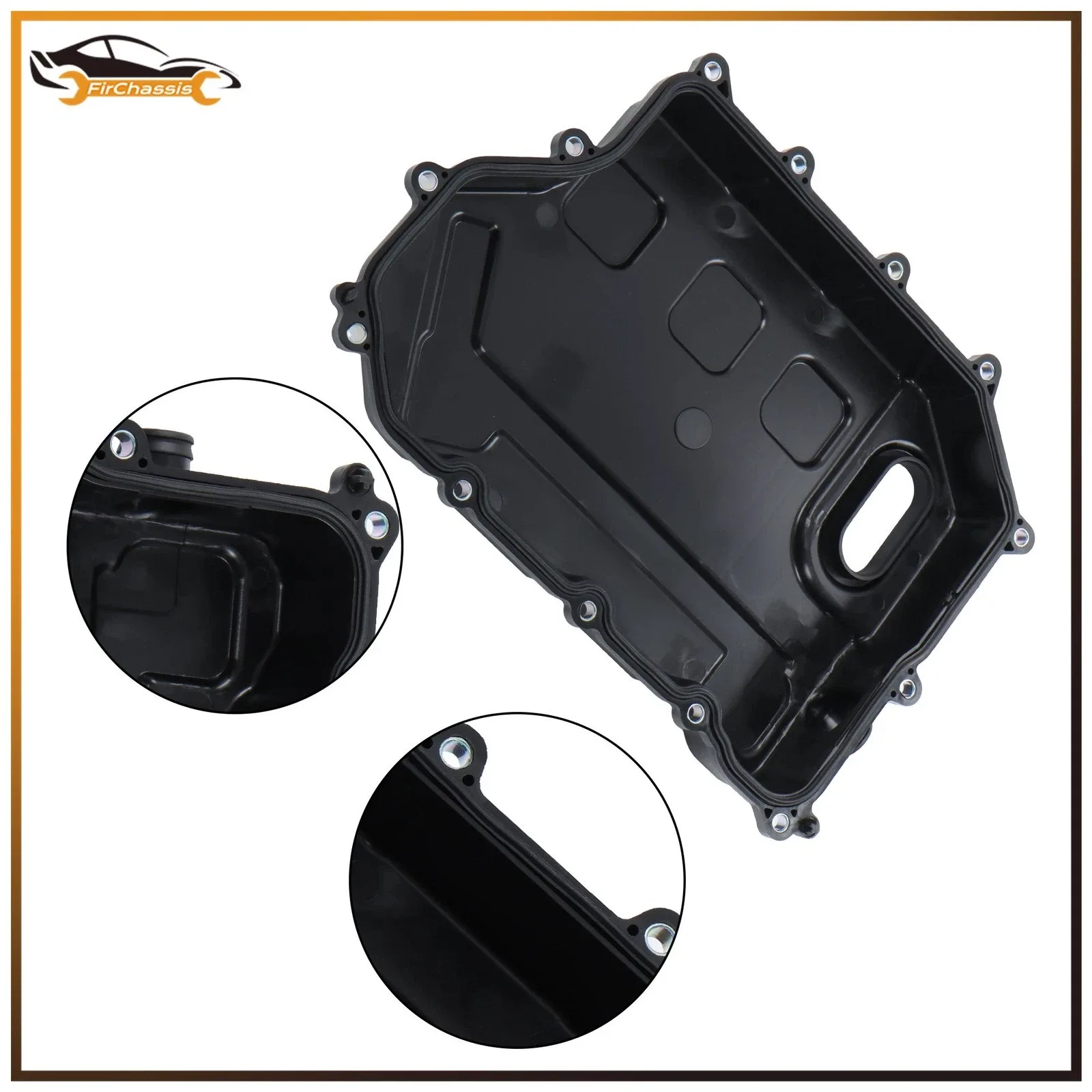 For Ford Escape 2020-2025 L3 1.5L GAS Turbocharged Black Transmission Oil Pan
