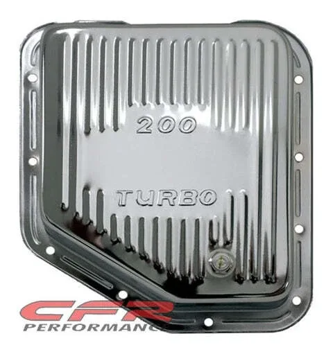 Cobra-Tek Steel Chrome Transmission Pan for Chevy/GM Turbo TH-200 — HZ-9123-C
