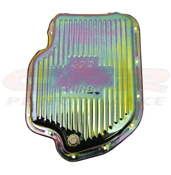 Cobra-Tek HZ-9197-Z Steel Deep Sump Transmission Pan for Chevy GM Turbo TH-400