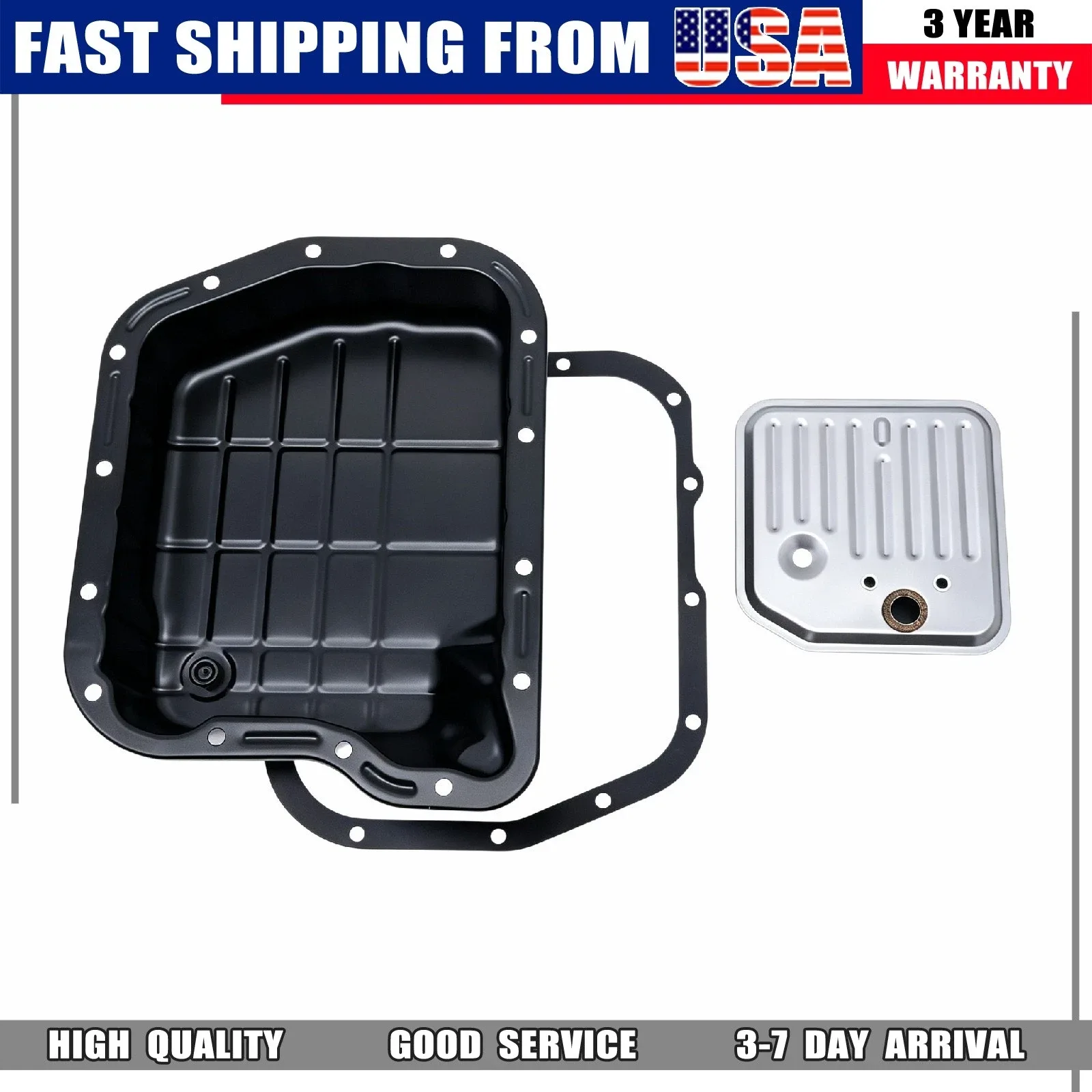 Fits Dodge Ram 1500 Durango Jeep Trans Oil Pan Gasket Filter Maintenance Kit image 2