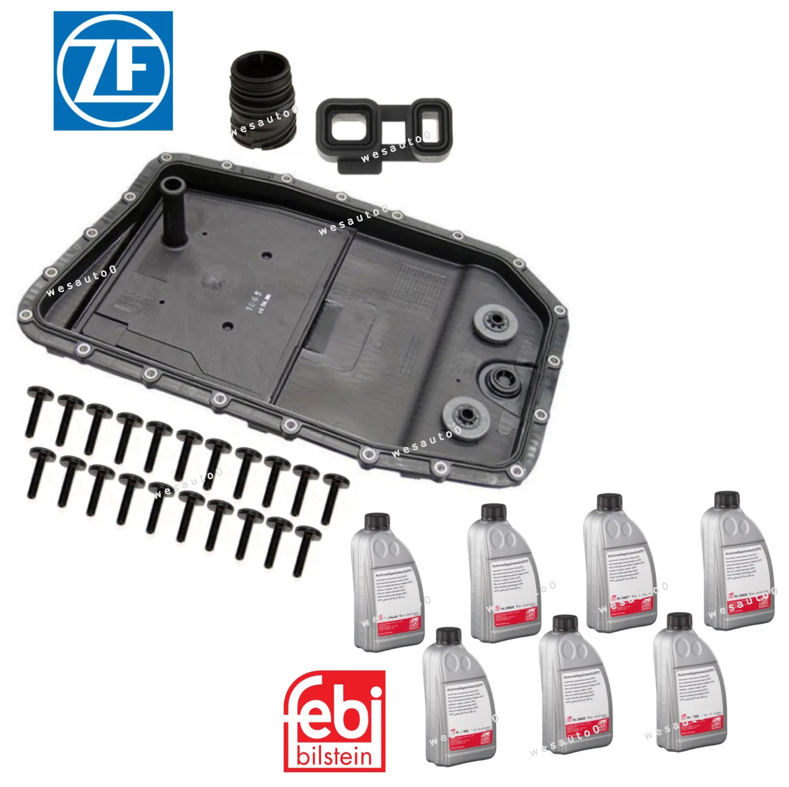 BMW Transmission Oil Pan Kit OEM 501216243469 / 73610148683