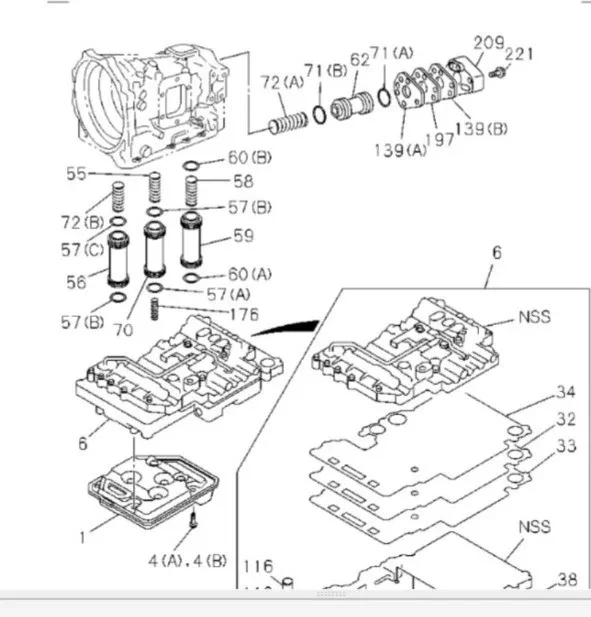 1999-2007 Isuzu NPR 4-Speed Valve Body AW450-43LE image 3