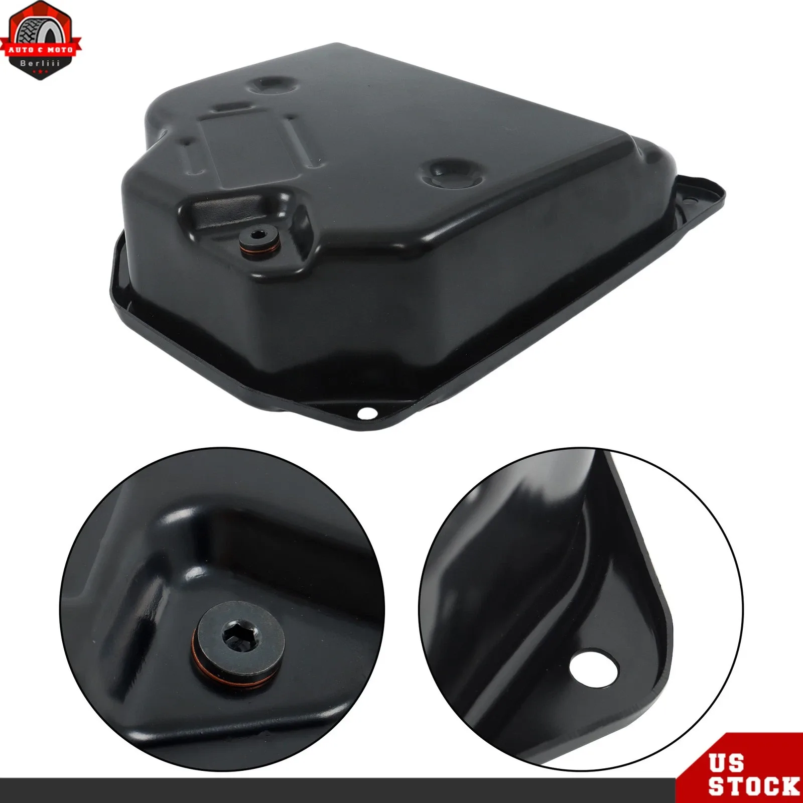 For Volkswagen Beetle Jetta 1993-06 Transmission Oil Pan w/ Drain Plug & Gasket image 2