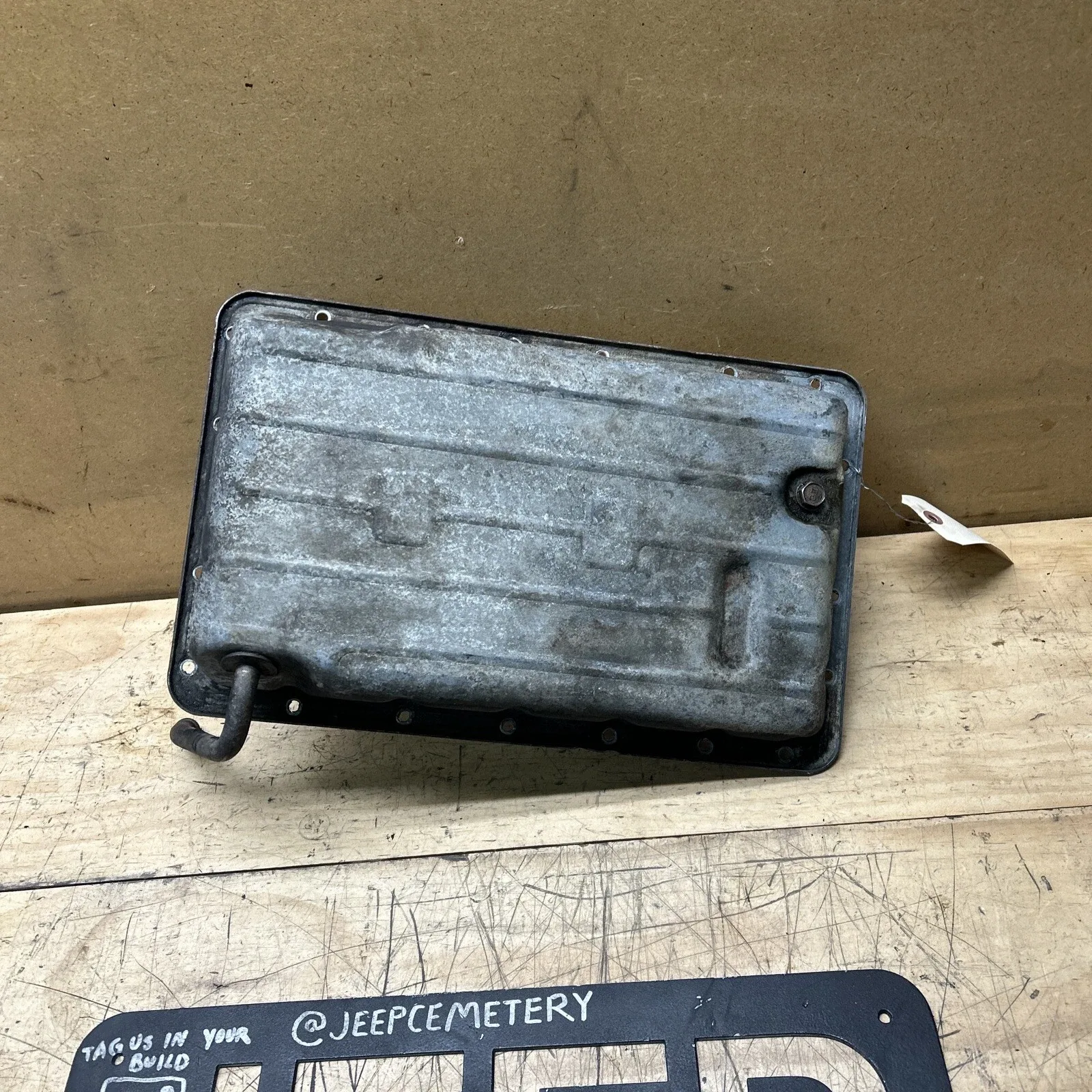 87-01 Jeep Cherokee XJ Comanche MJ AW4 Automatic Trans Fluid Belly Oil Pan 4.0L image 3