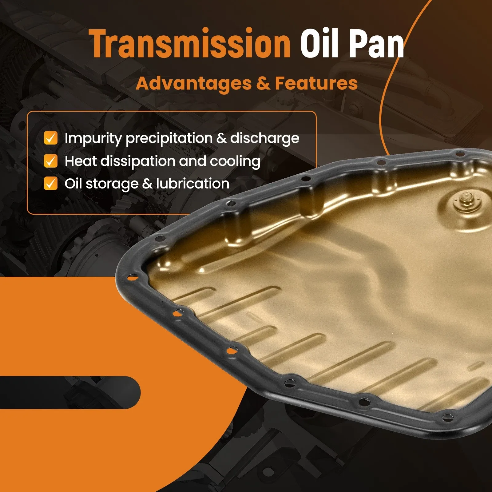 Automatic Transmission Oil Pan for Toyota Corolla L4 1.8L 2003-2008 image 2