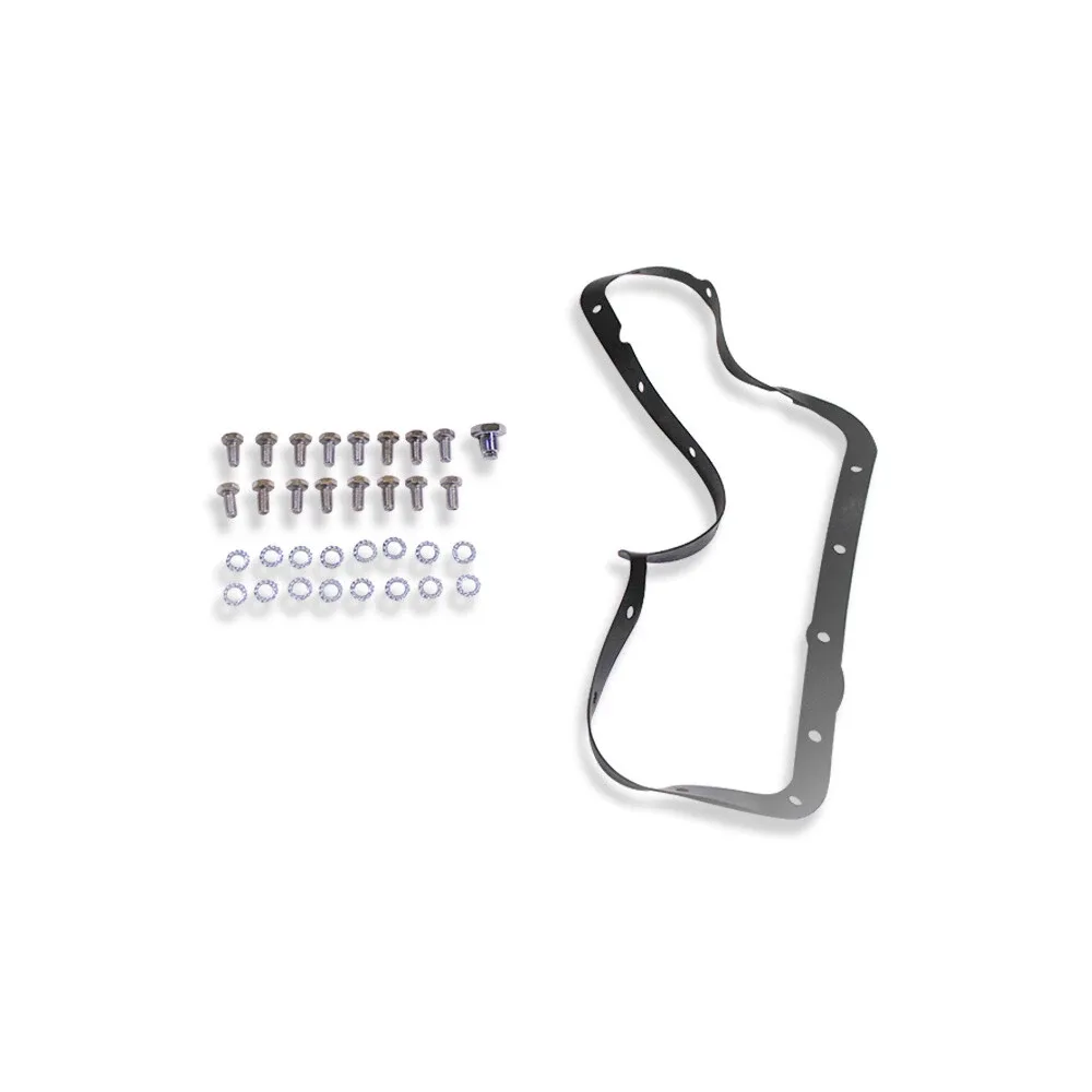 For GM Chevy 700R4 / 4L60 Finned Transmission Oil Pan Polished Aluminum image 3