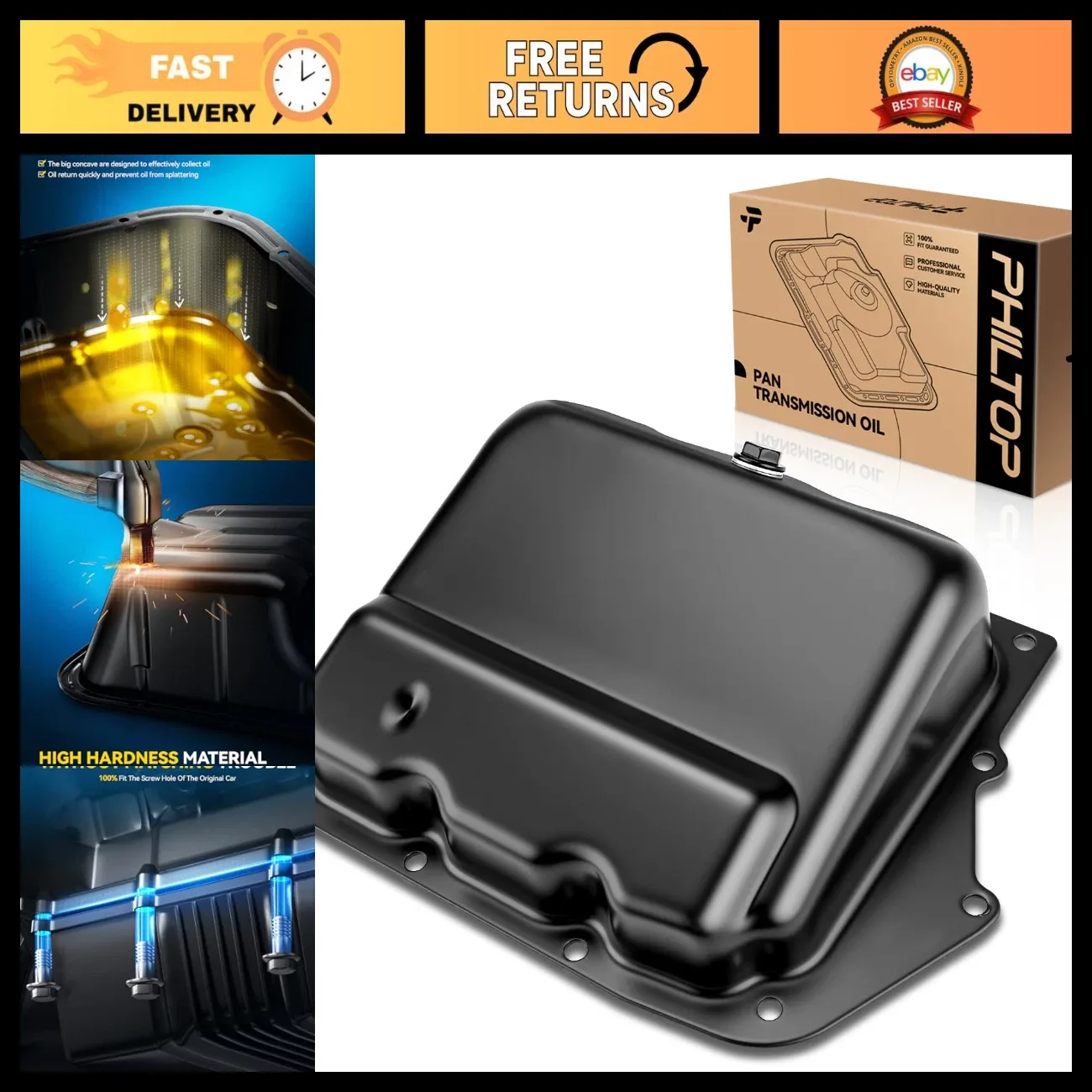 Transmission Oil Pan for Grand Caravan, Journey, Avenger - Compatible Replacemen