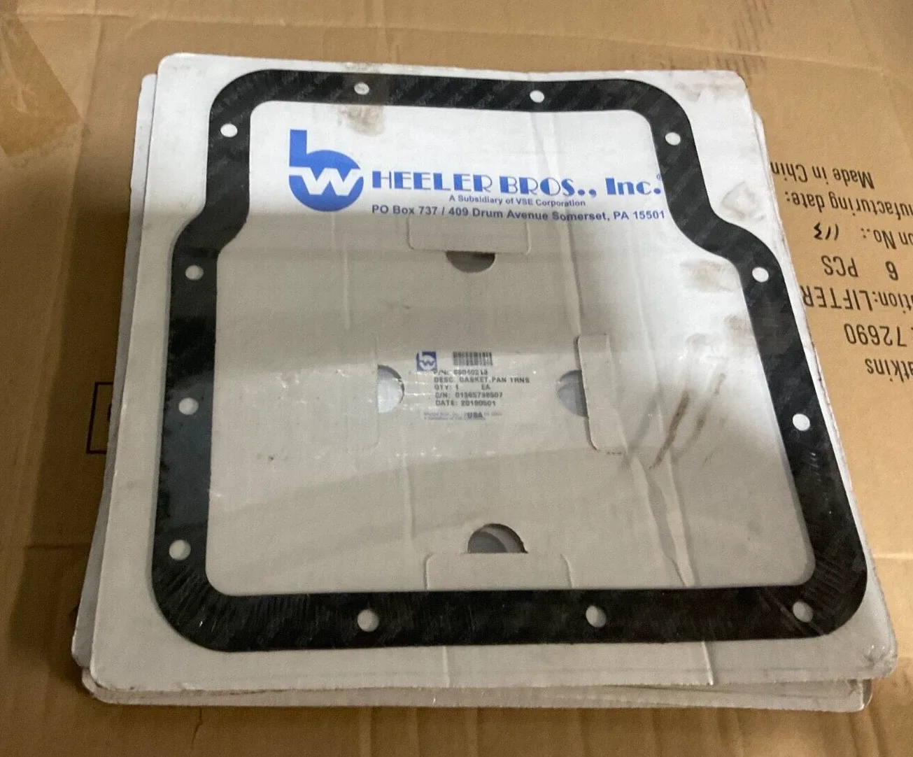 Transmission Oil Pan Gasket Kit - Wheeler Bros - P/N #96040318