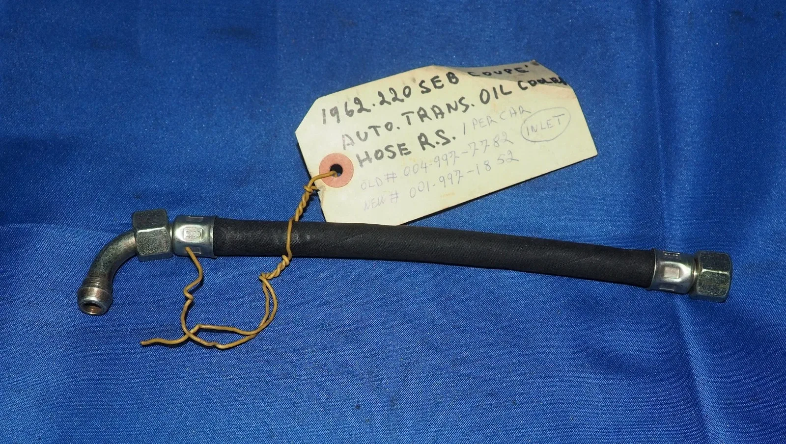 NOS! Mercedes W108 W109 W126 W140 R107 Transmission Oil Line Flex Tube OEM