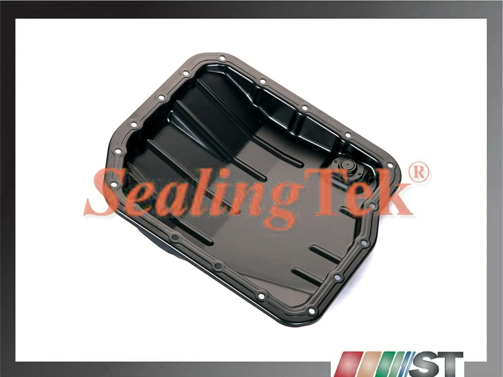 Transmission Oil Pan with Drain Plug for Toyota Lexus 5-Speed Auto 18-Bolt Holes image 2
