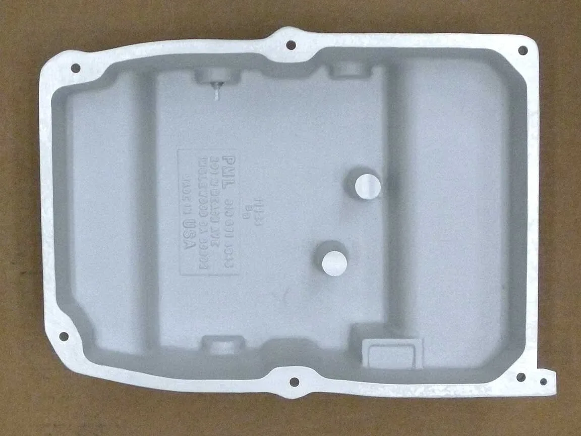Dodge NAG1 Deep Middle Transmission Pan, Extra Cap. - Cast Aluminum image 2