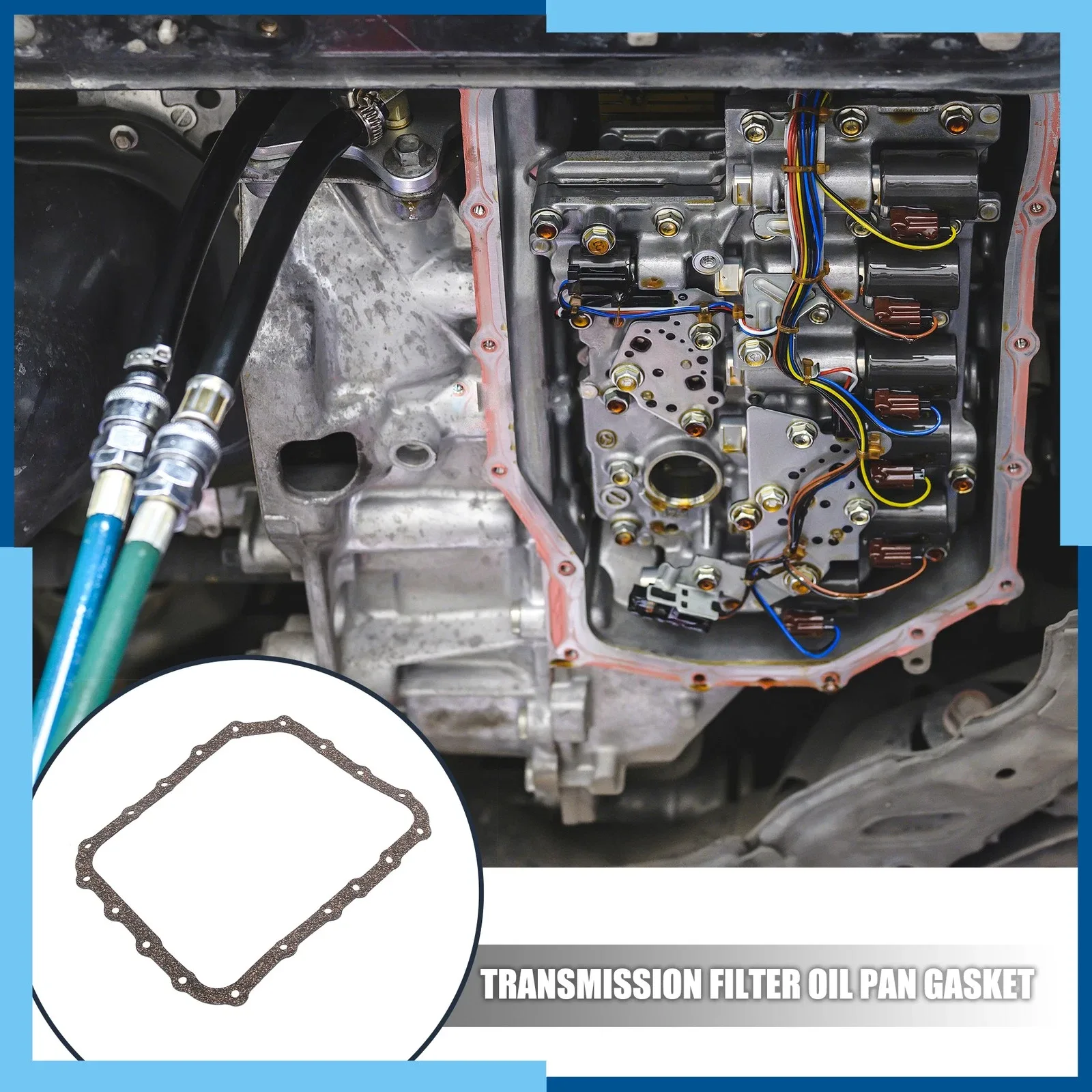 Pack (1) Automatic Transmission Filter Oil Pan Gasket for Hyundai Santa Fe image 2
