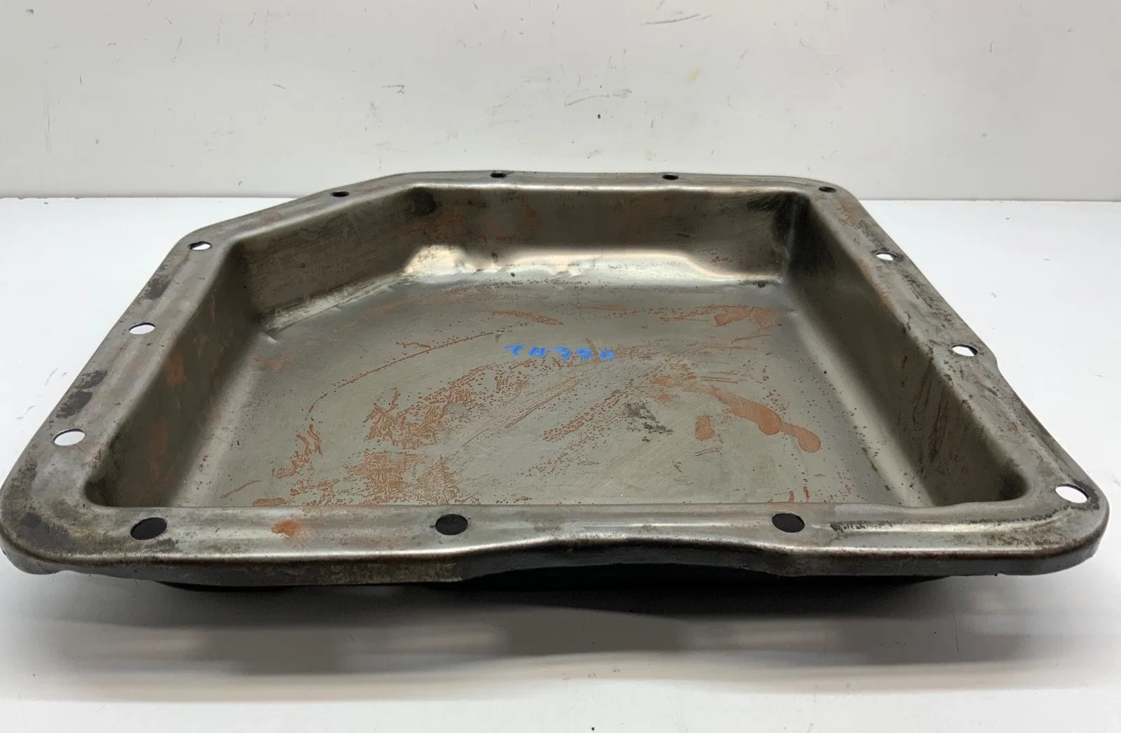 GM TH350 AUTOMATIC TRANSMISSION OIL PAN 2 DEEP 13 HOLES CHEVROLET PONTIAC image 3