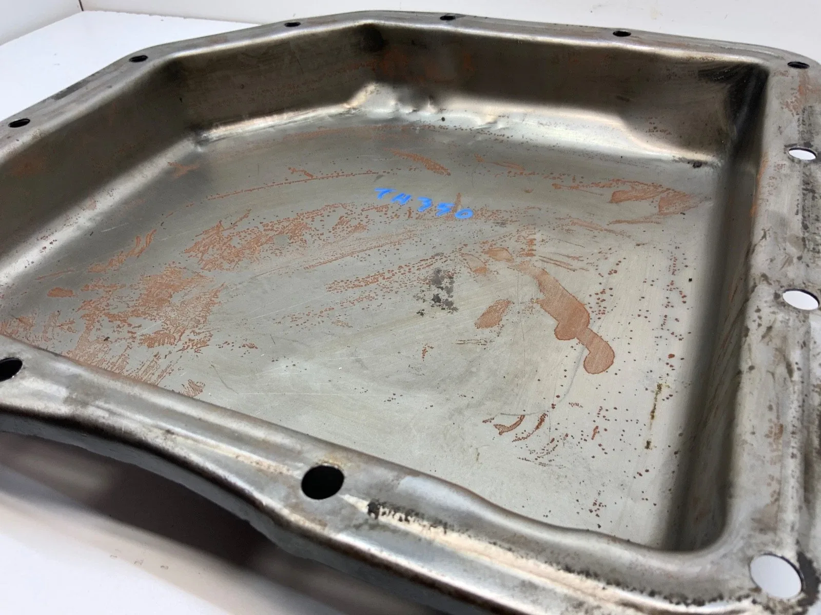 GM TH350 AUTOMATIC TRANSMISSION OIL PAN 2 DEEP 13 HOLES CHEVROLET PONTIAC image 4
