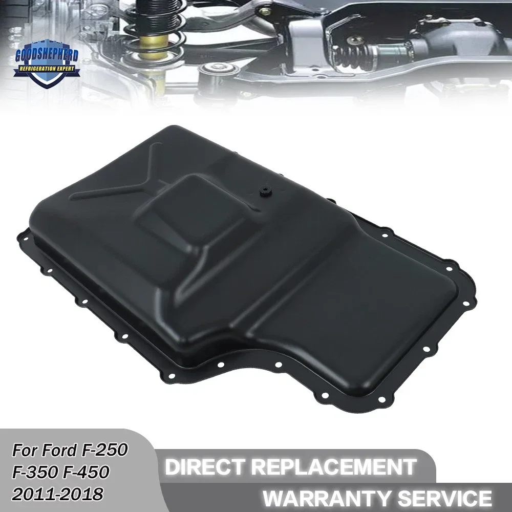 Transmission Oil Pan w/Drain Plug For Ford F-250 F-350 F-450 Super Duty 11-2018