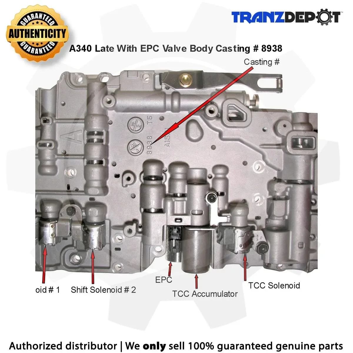 2000-On Remanufactured Valve Body A340E A343E MPN 70-112
