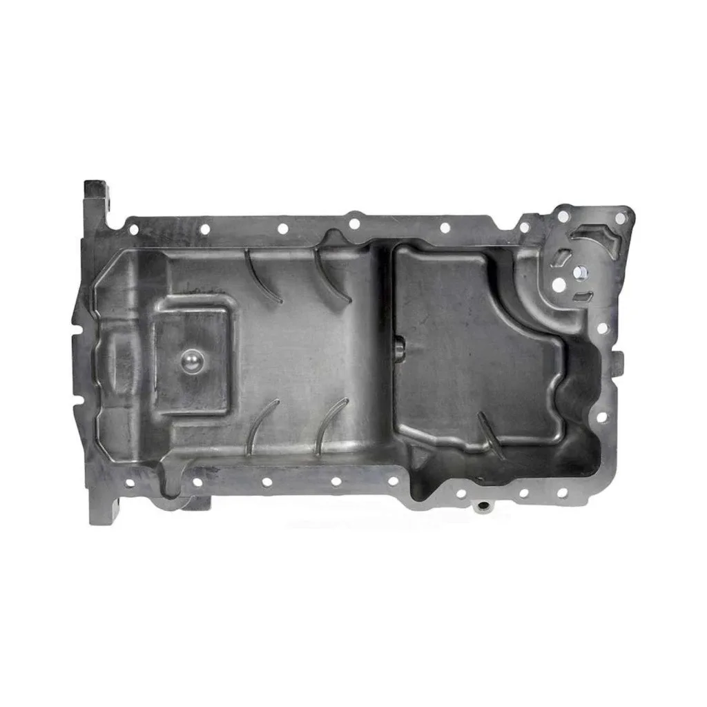 For Dodge Challenger 2010 Engine Oil Pan | Aluminum | Metallic-Gray | Wet Sump image 2