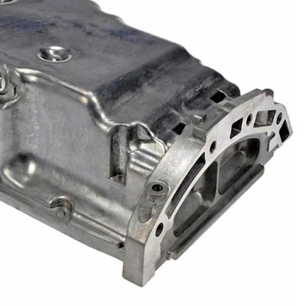 For Ford Focus 2013-2018 Engine Oil Pan | Aluminum Metallic Gray Hydraulic Pump image 3