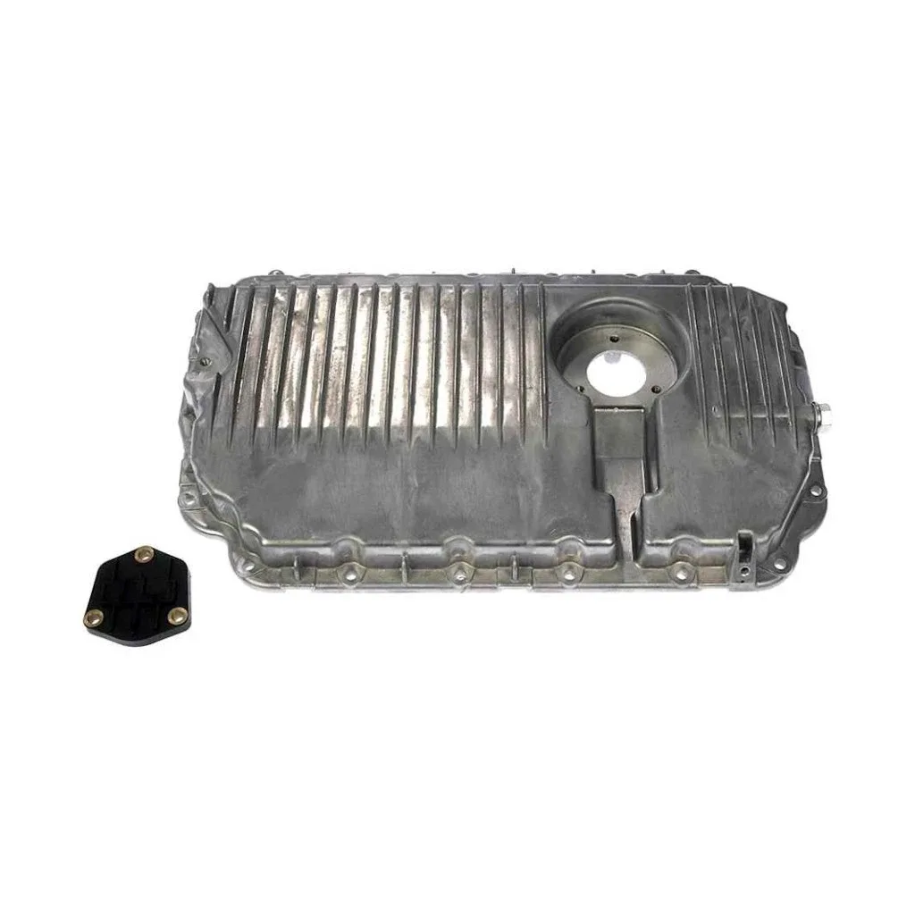 For Audi A6 Quattro 2005-2009 Engine Oil Pan | Aluminum | Metallic Gray Wet Sump image 2