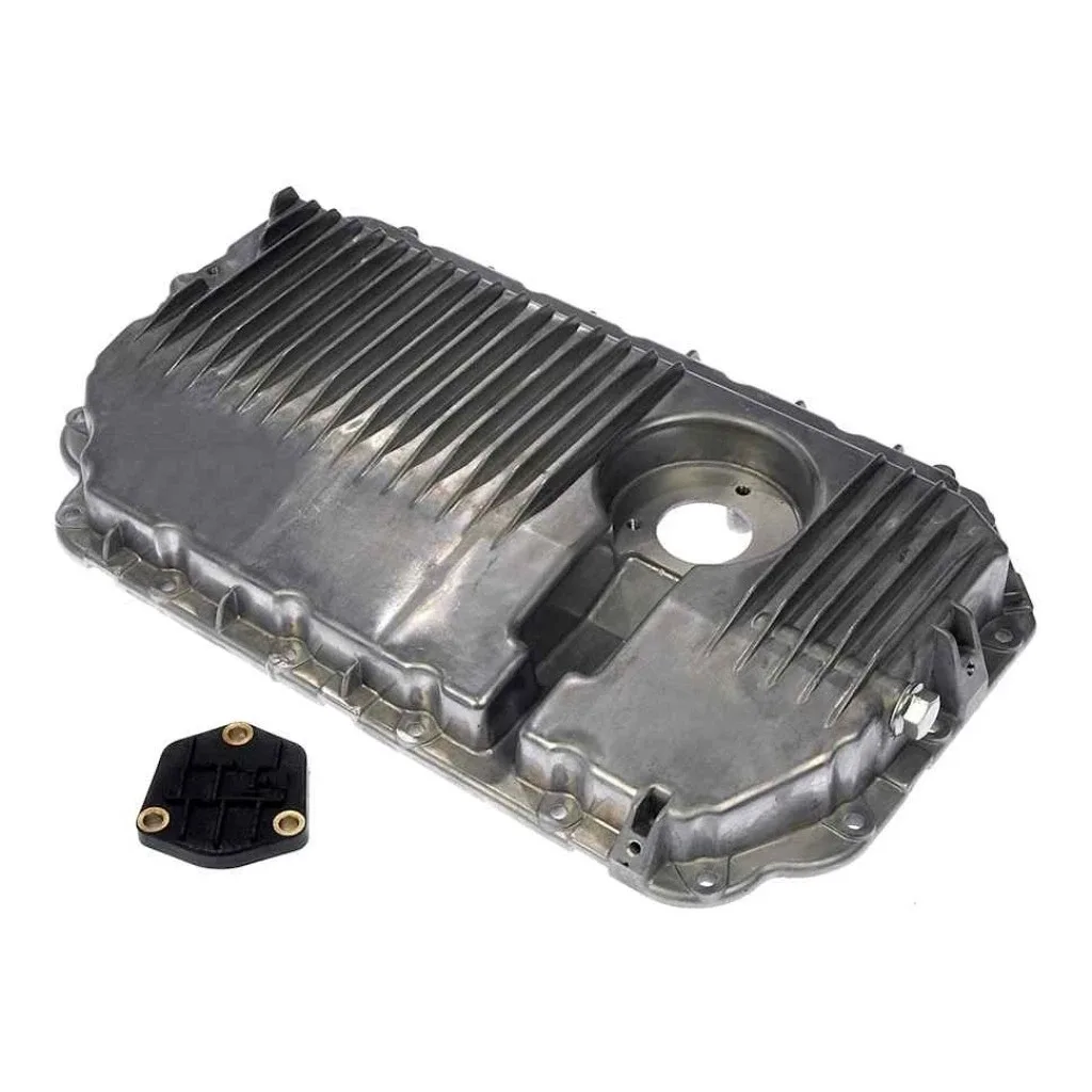 For Audi A6 Quattro 2005-2009 Engine Oil Pan | Aluminum | Metallic Gray Wet Sump image 3