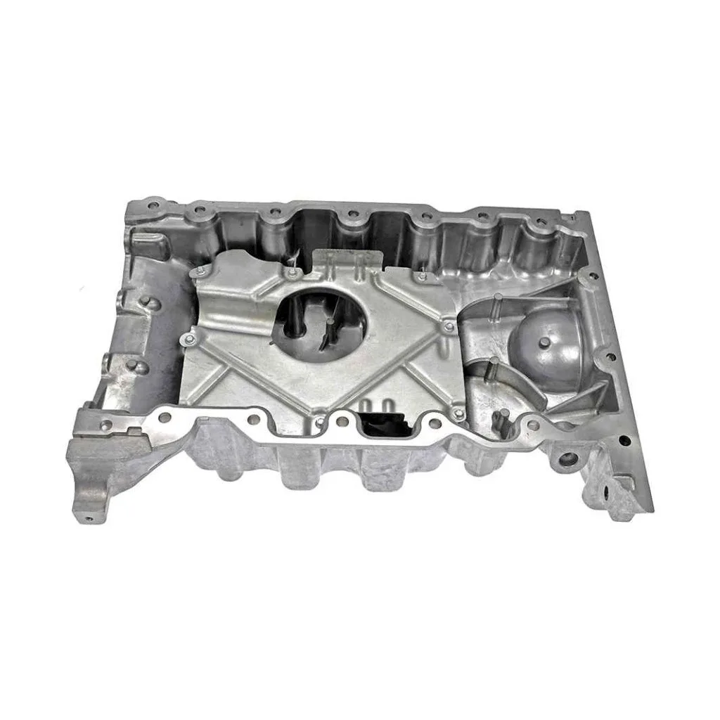 For Lincoln MKX 2013-2018 Engine Oil Pan | Aluminum | Metallic Gray | Wet Sump image 2