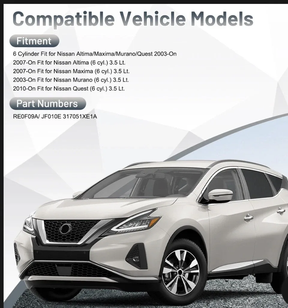 Nissan Murano/Maxima/Quest CVT Valve Body JF010E 317051XE1A image 3