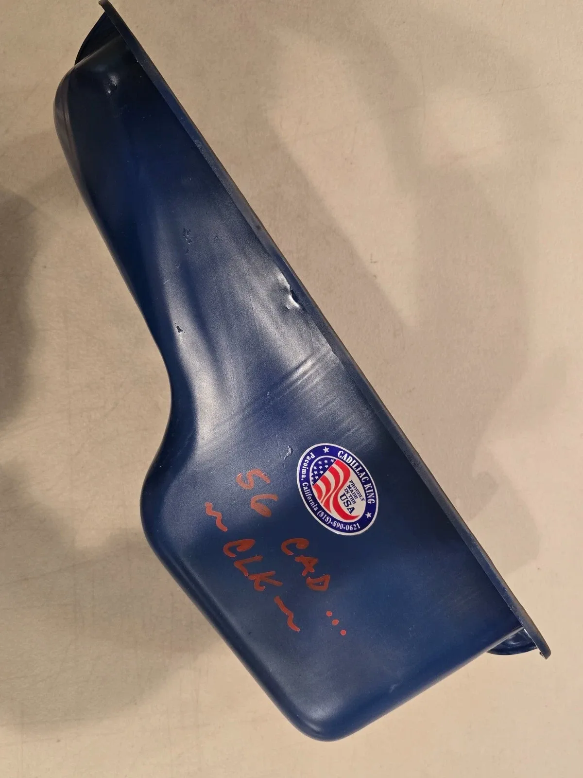 56 Cadillac DeVille Engine Oil Pan 365 CI ORIGINAL USED SANDBLASTED + PAINTED image 3