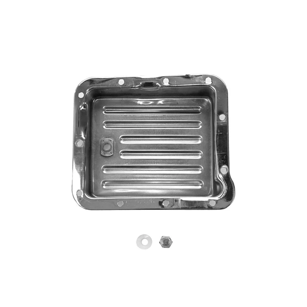 CJ Classics Transmission Oil Pan With Drain Plug Chrome C4 image 3