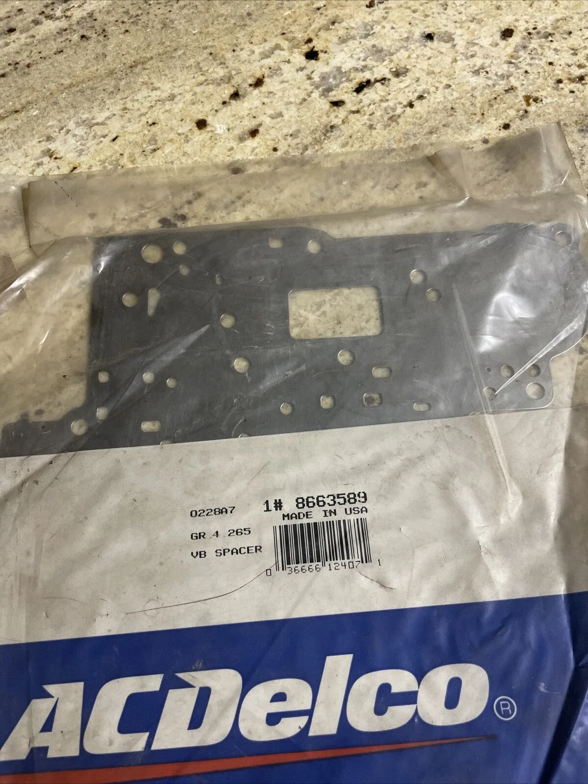 1985-1991 Chevy Automatic Valve Body Spacer Plate ACDelco 8663589 image 3