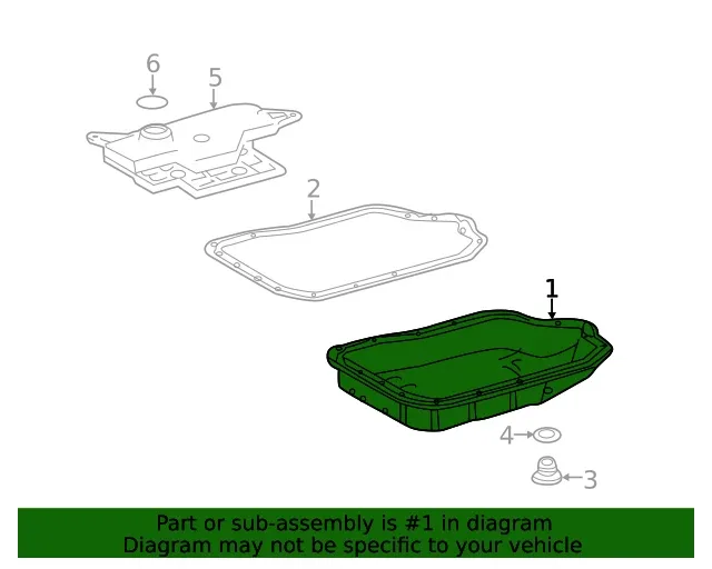Genuine Toyota Transmission Oil Pan 35106-06020 image 2