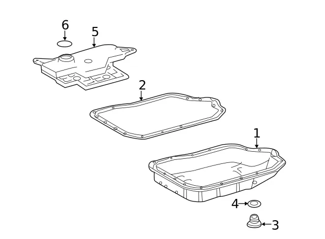 Genuine Toyota Transmission Oil Pan 35106-06020 image 3